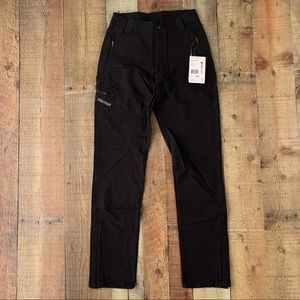 Marmot women’s scree pant with softshell fabric and ankle zipper water repellent